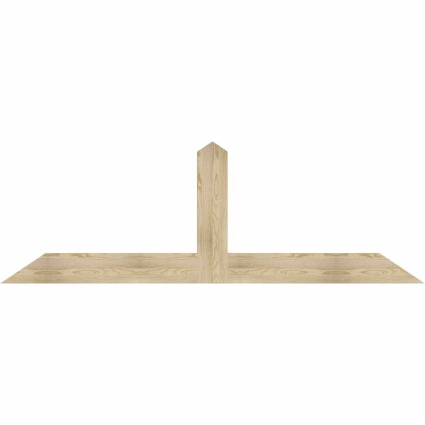 Ekena Millwork Portland Rough Sawn Timber Gable Bracket, Douglas Fir, 84"W x 28"H x 2"D x 6"F, 8/12 Pitch GBW084X28X0206POR00RDF - main